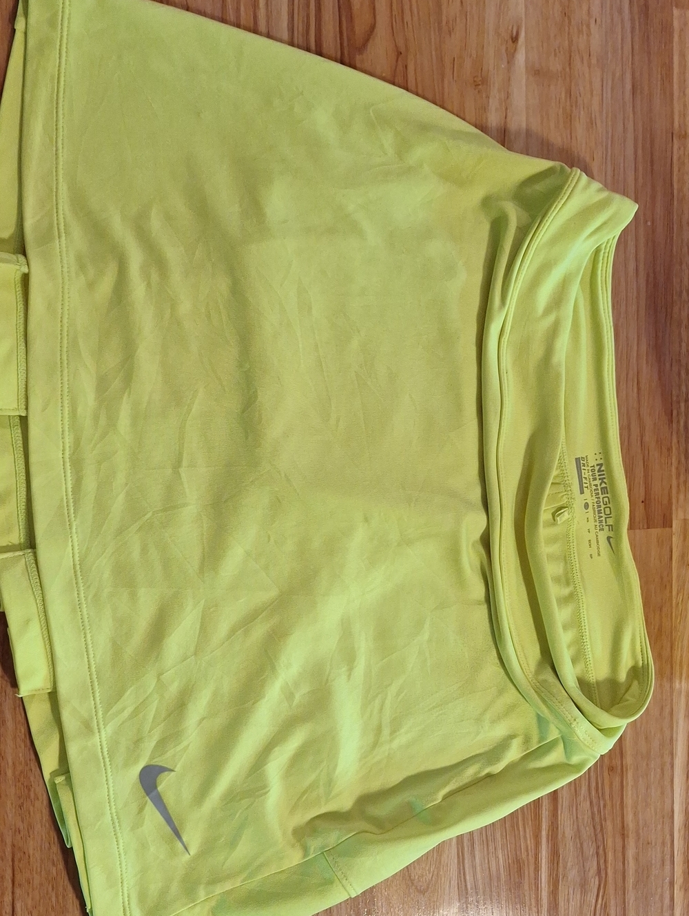 Nike Yellow DRI-FIT Golf Athletic Skirt